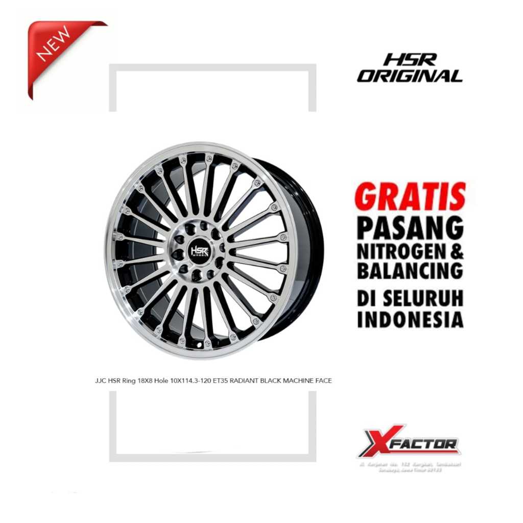 VELG MOBIL R18 HSR R18 JJC HSR R18X8 H 5X100 - 5X114,3 ET40