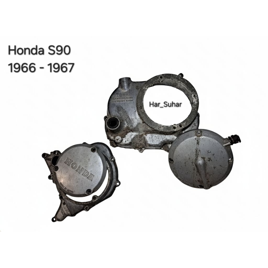 Bak Kopling Honda S90 Castrol tahun tua Original tutup magnit S90 Castrol
