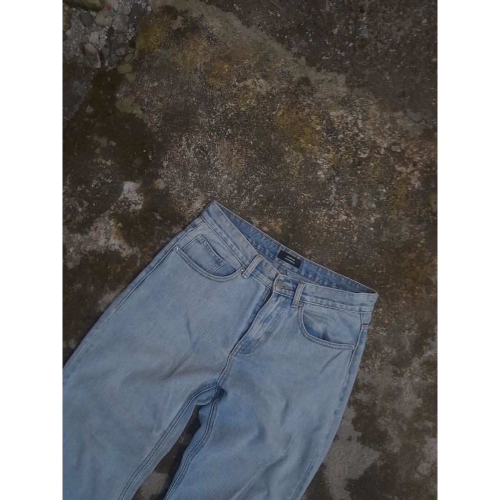 Baggy Musinsa Blue Jeans