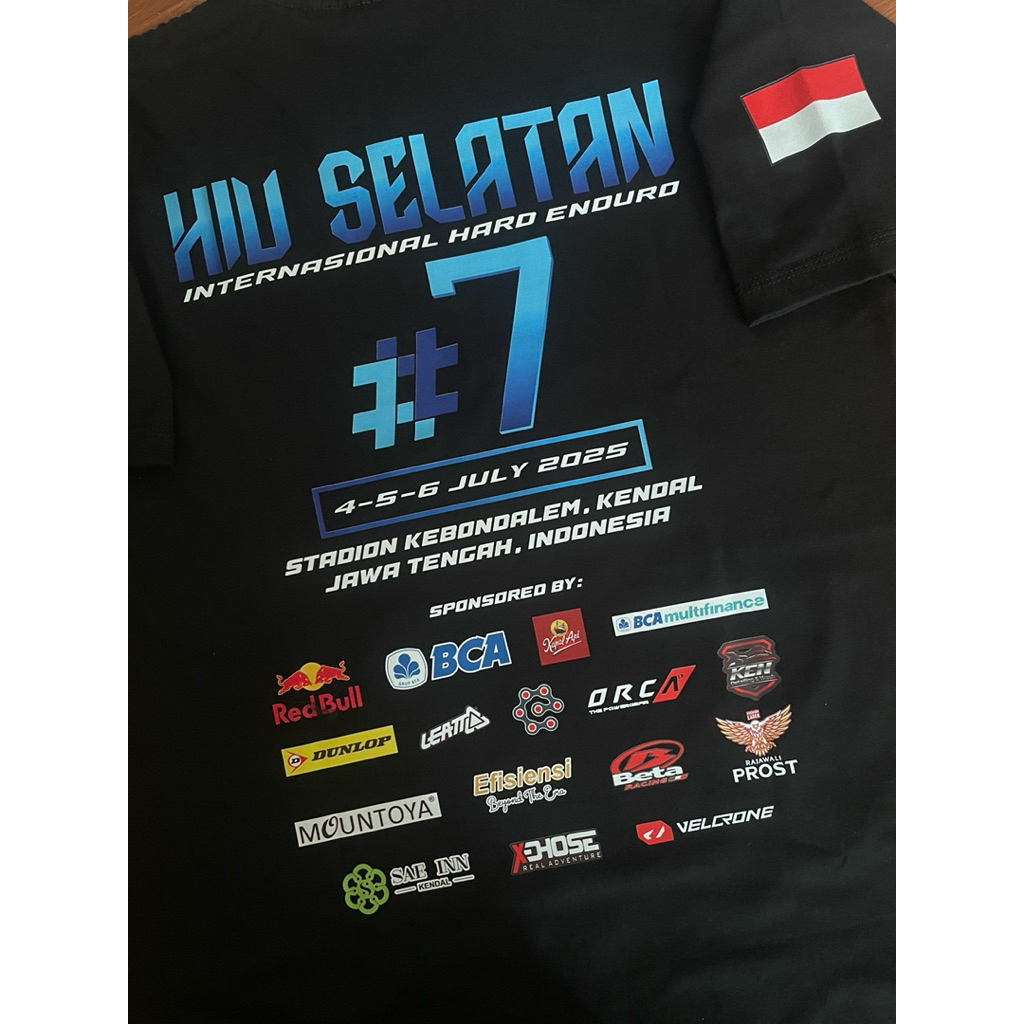 Kaos Hiu Selatan 7 Hard Enduro Sponsor 2025