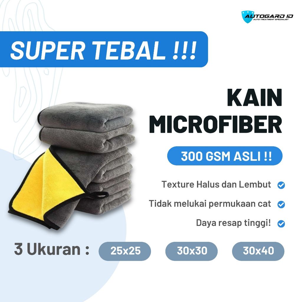 Kain Microfiber super halus Premium Quality Autogard ID mobil motor