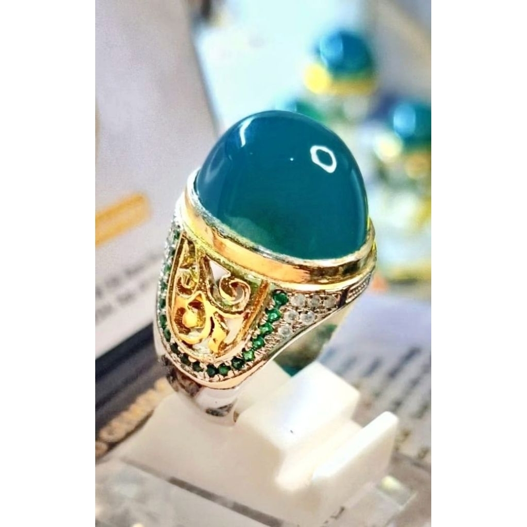 Batu Bacan Cincin Batu Natural Bacan Doko Montok Super