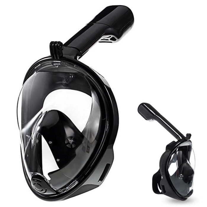Masker Selam - Masker Renang - Masker Full Face Snorkeling Dengan Dudukan Kamera - Masker Snorkeling