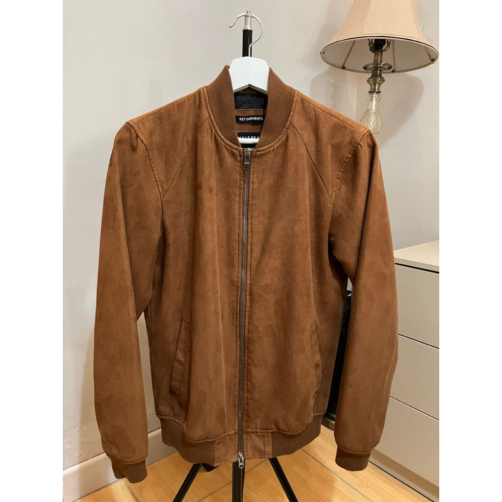Jaket Bomber Pull & Bear bahan suede | Jaket Bomber Executive | Celana Chinos H&M