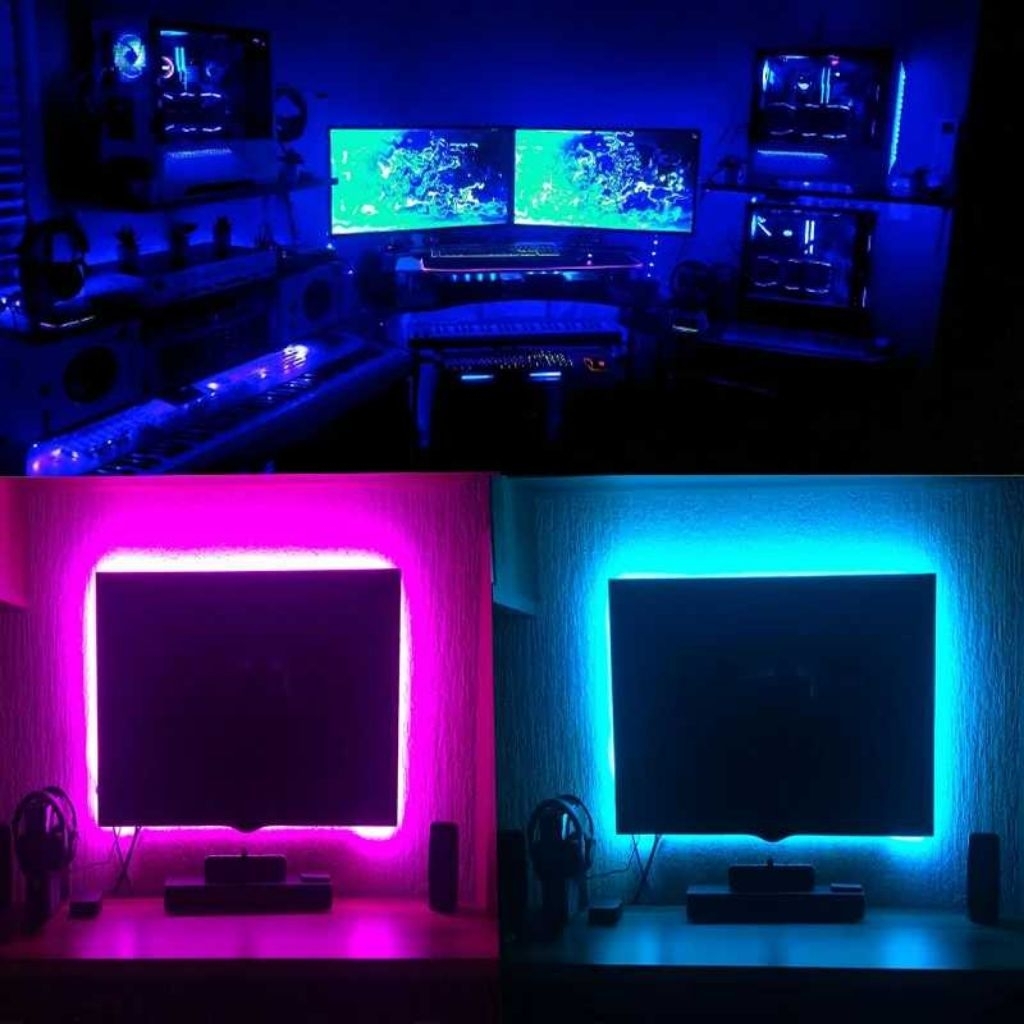 Lampu LED Strip Flexible 5050 RGB IP67 with USB Controller Lighting