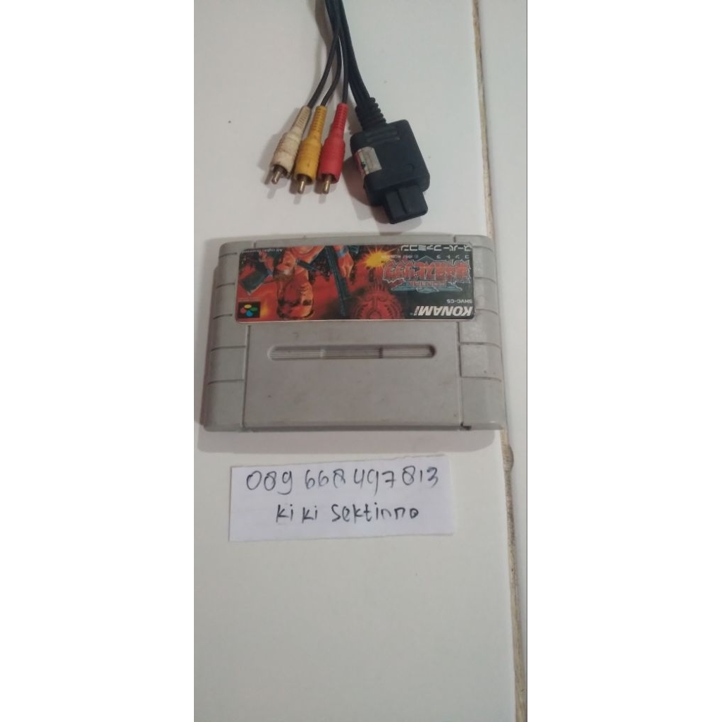 kaset snes + kabel av snes