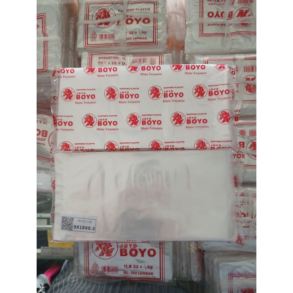 Plastik Kemasan PP Boyo 9x18x0,3