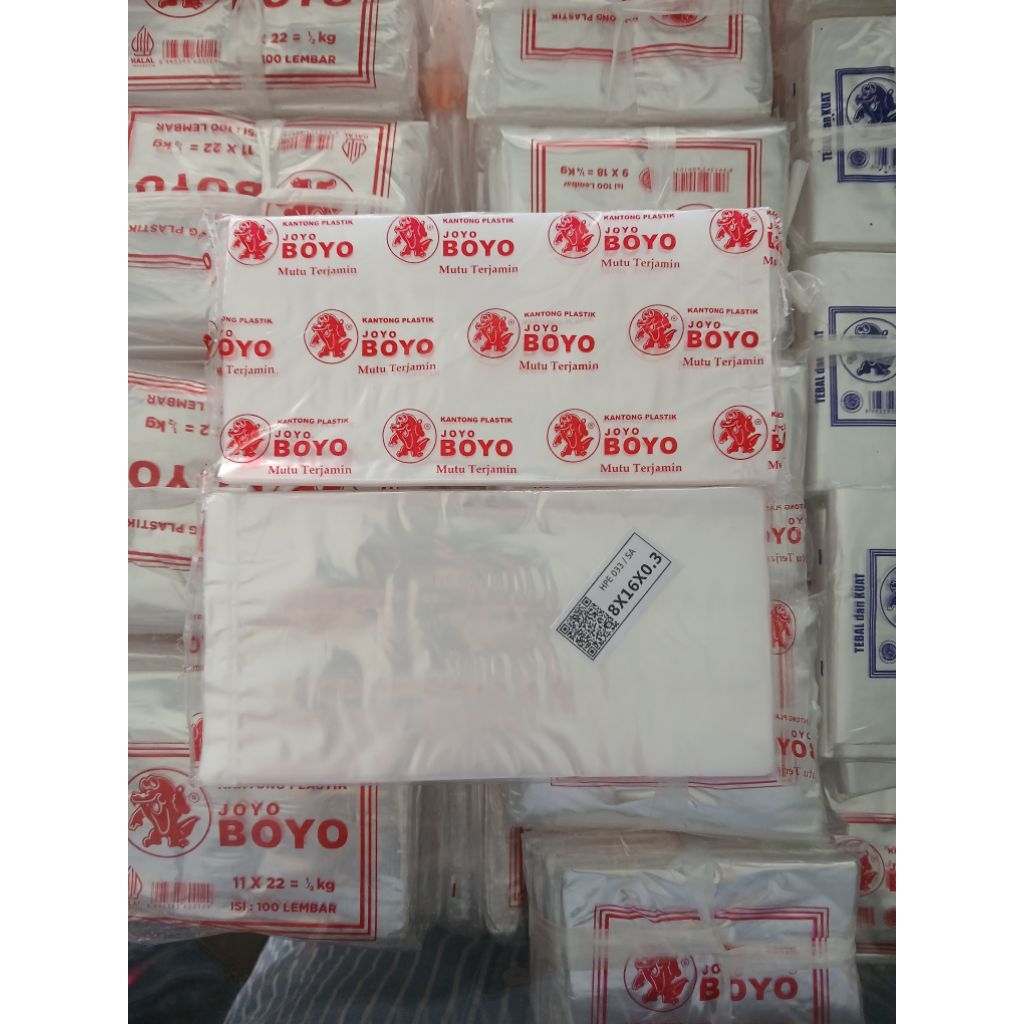 Plastik Kemasan PP Boyo 8x16x0,3