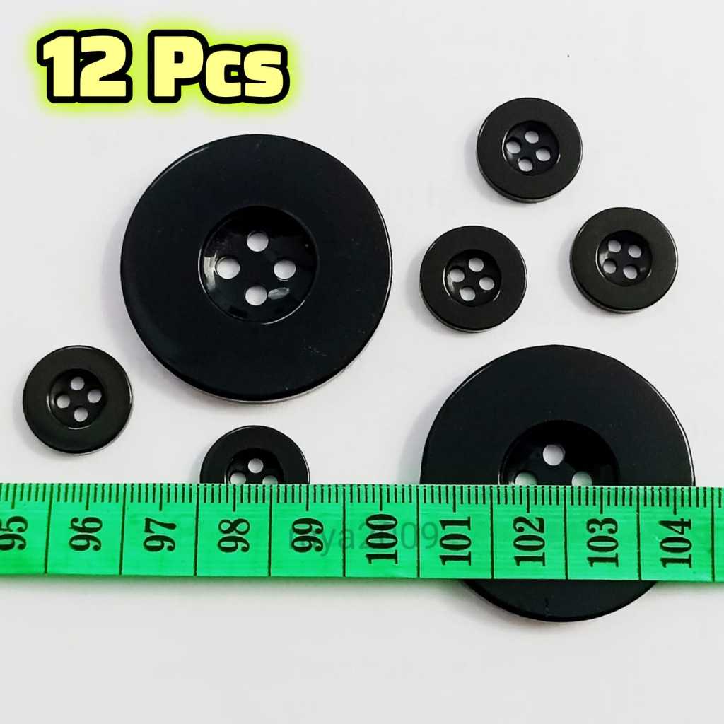 COD Isi 12 Pcs = A 47 | Kancing Baju Jas Size Kecil & Besar | Kancing Jumbo