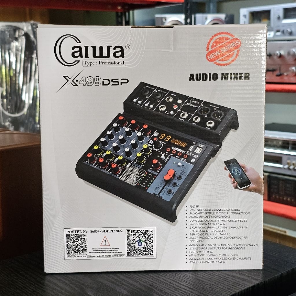 Mixer Caiwa X-499 DSP mixer audio 4 chanel sudah reverb