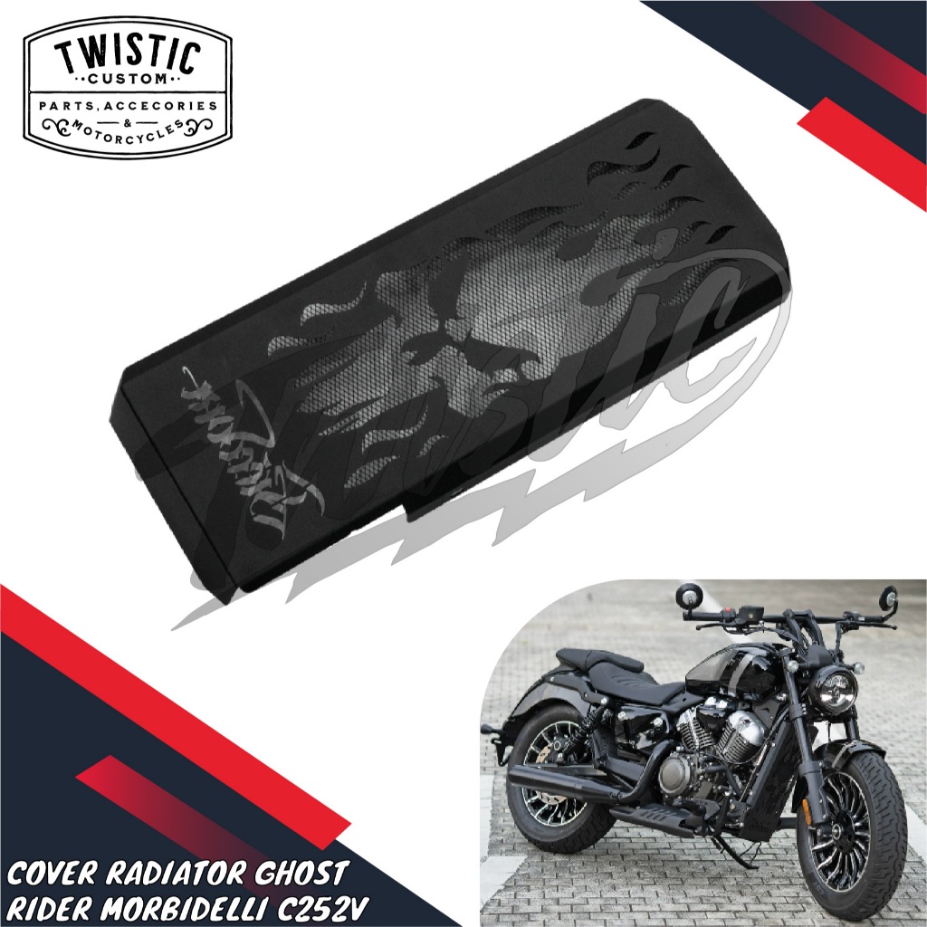 Cover Pelindung Tutup Radiator Protector Ghost Rider Motor Morbidelli C252V C252 V C 252 V