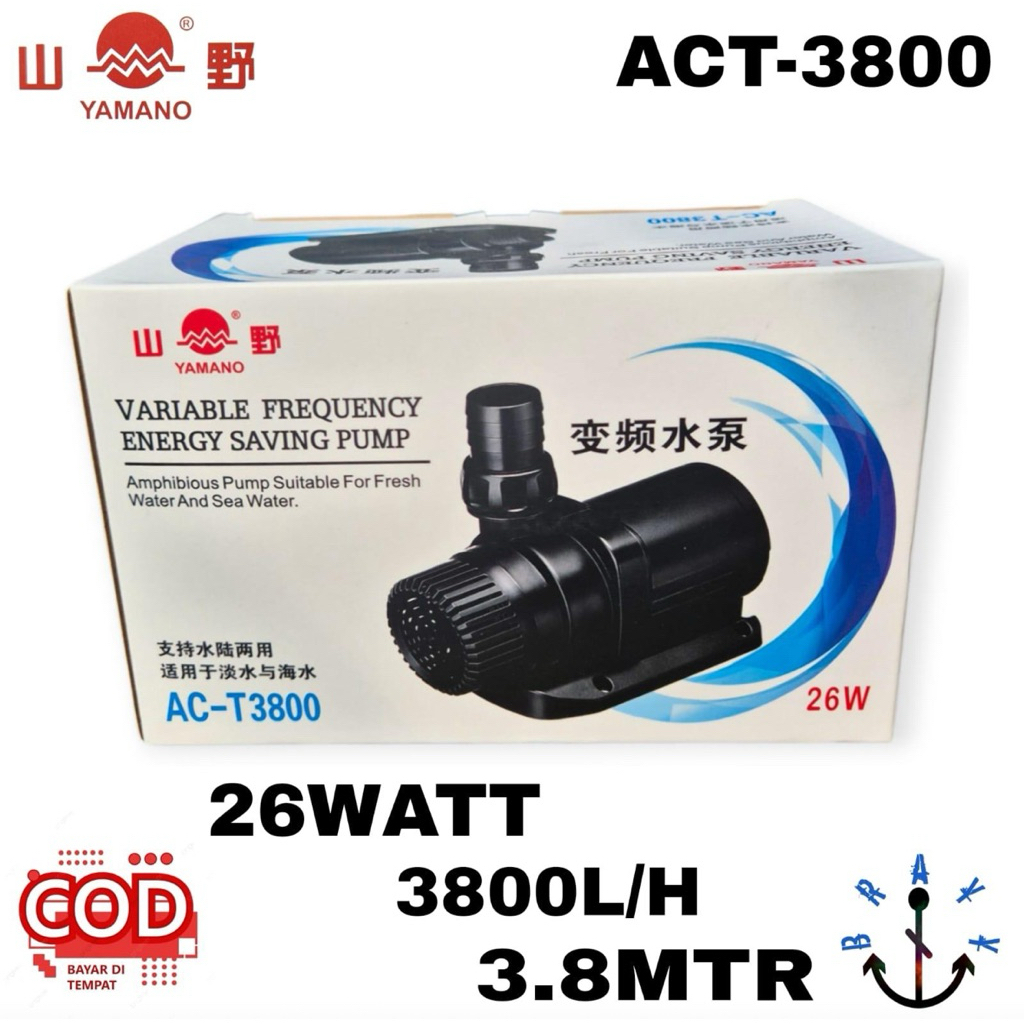 Pompa air kolam Yamano ACT 3800 Low watt