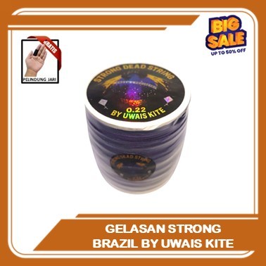 Terbaru Gelasan Layangan Senar Matot Strong String Brazil 0.22 Bahan Putih 1600 Yard Layangan Tarik 