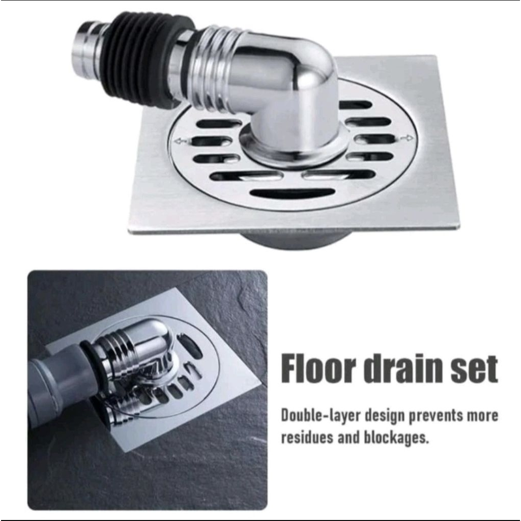 Floor Drain Mesin Cuci Stainless / Floor Drain Mesin Cuci + Konektor