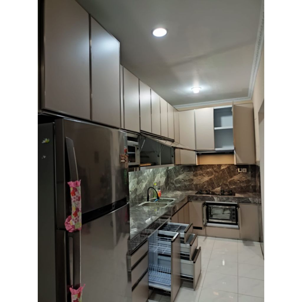 kitchen set aluminium acp
