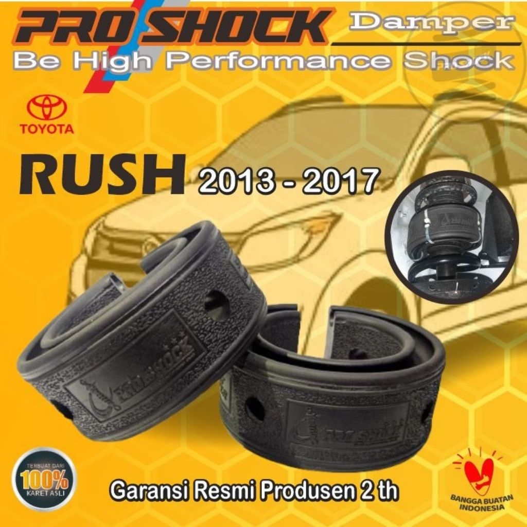 Pro Shock Karet Damper Mobil Peredam Guncangan Shockbreaker Mobil TOYOTA RUSH 2013-2017 Karet Damper