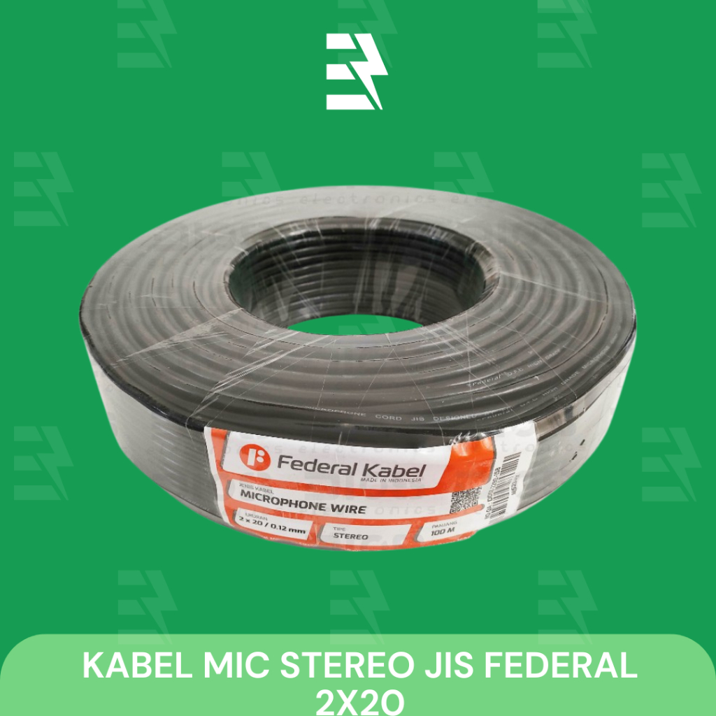 KABEL MIC FEDERAL 2 x 20/0,12 PANJANG 100METER