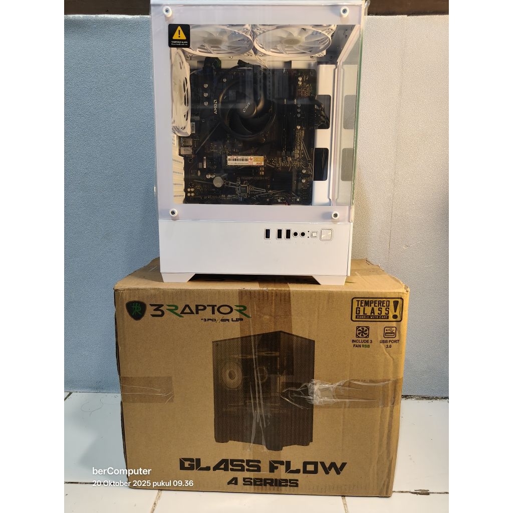 Paket PC GAMING Ryzen 5 5600g ram 8gb/16gb ssd 128gb/256gb RENDER STREAMING