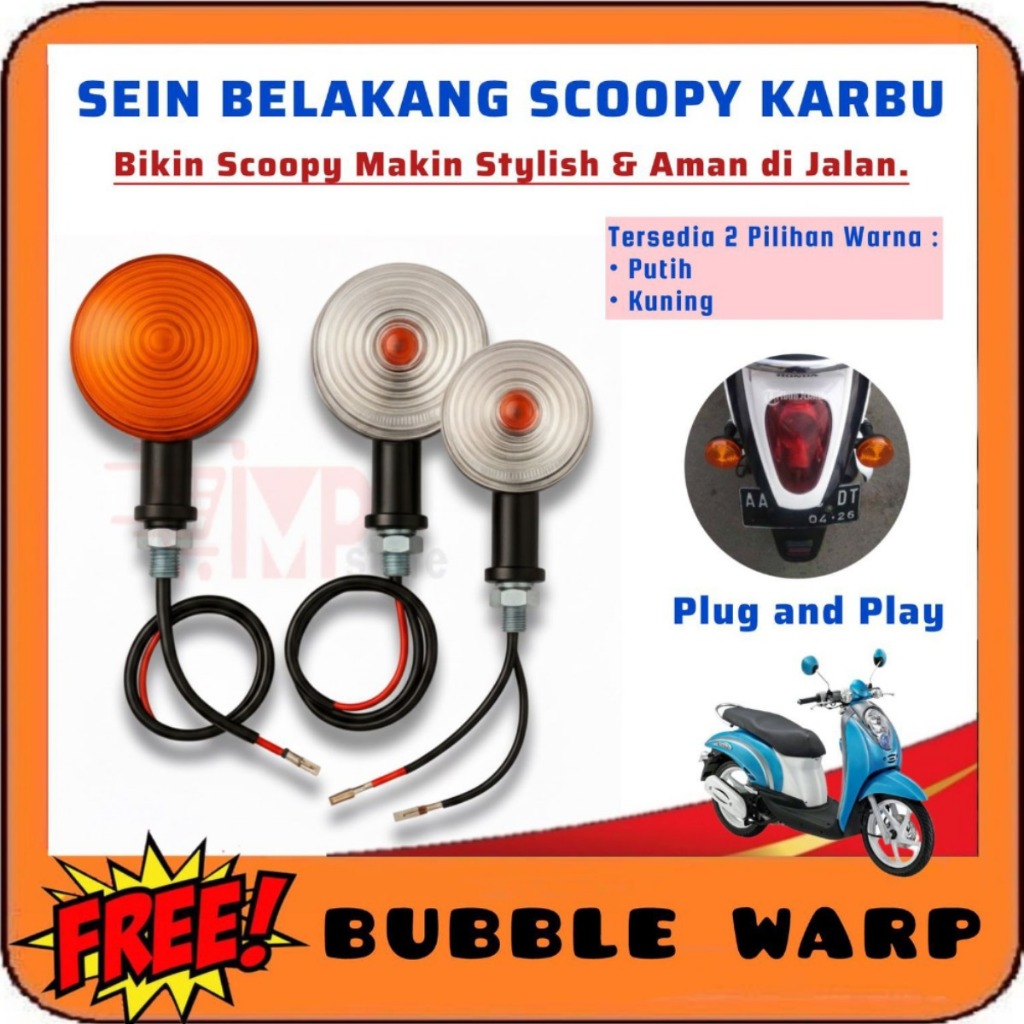 Lampu sein sen scoopy karbu/ lampu sen riting motor scoopy karbu sein scoopy lama