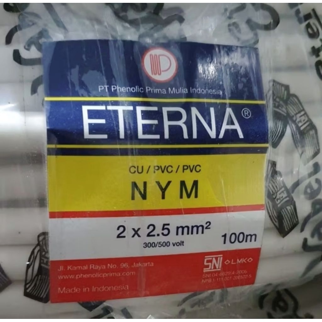 Kabel Eterna Nym 2 x 2,5mm 100 Meter