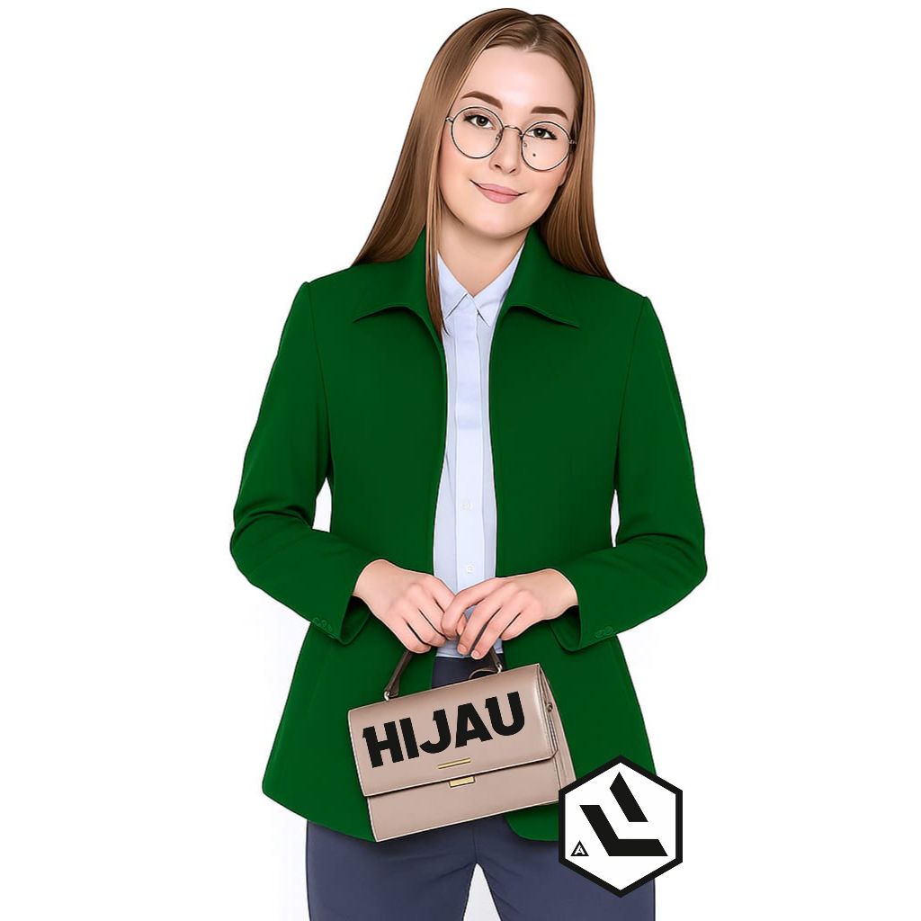 Blazer Kerja Wanita Slim Fit Ukuran M - 6xl Jasket Formal Elegan Wanita