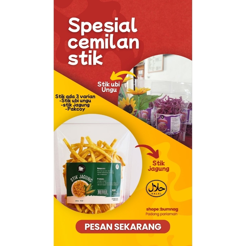 Stik cemilan gurih,renyah dan manis