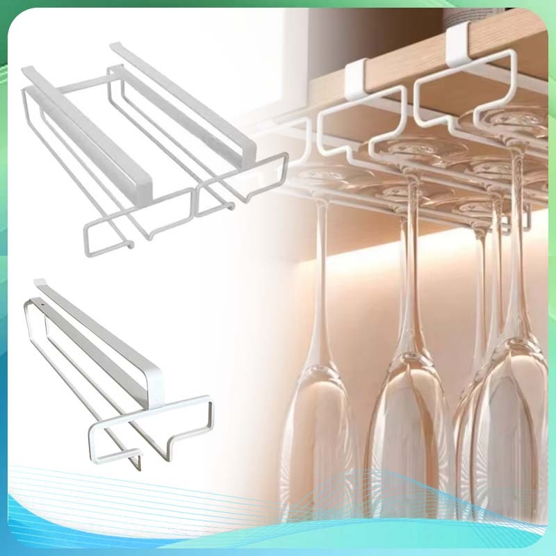 Tempat Gelas Dinding Rak Gantung Gelas Gantungan Gelas Stainless Untuk Bar Dan Dapur Rak Gelas Gantu