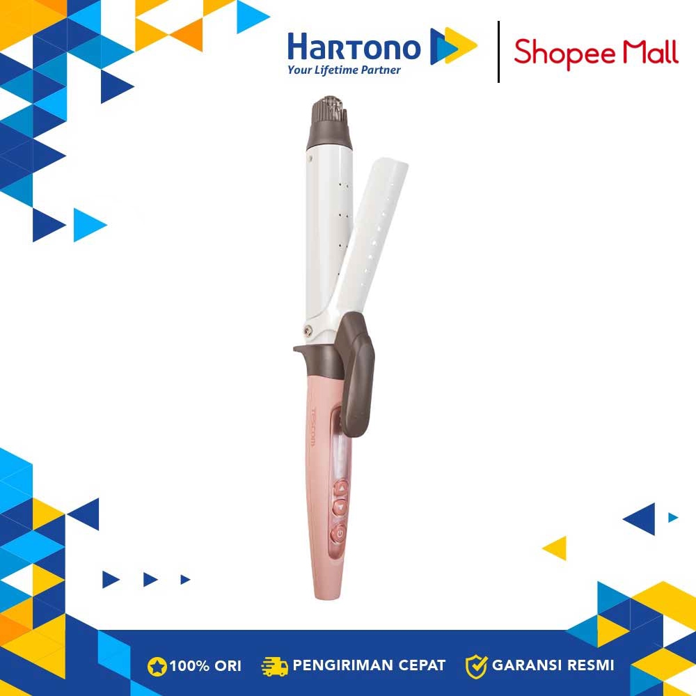 Tescom Pengeriting Rambut Ionic Steam Curling Iron TM453ID