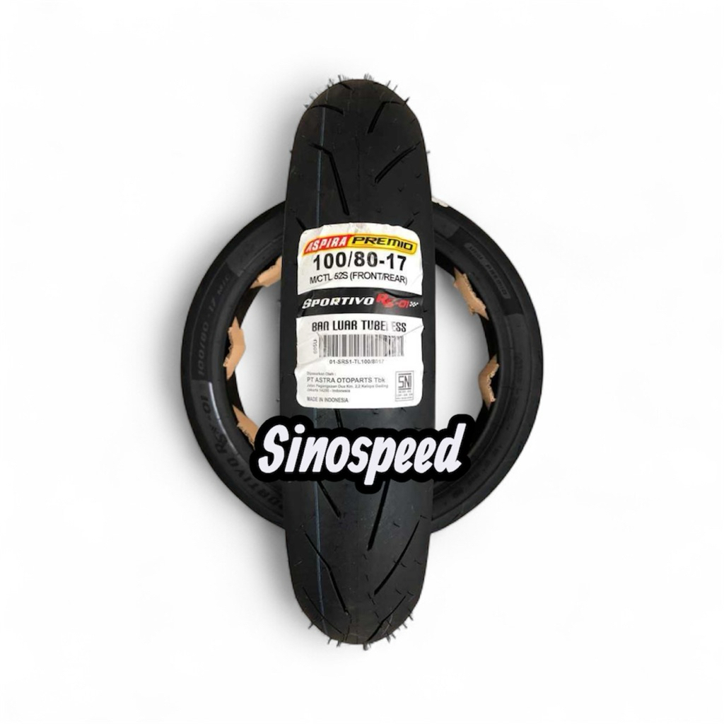 Ban Tubeless Aspira RS-01 Sport Soft Compound 90/80-17 100/80-17