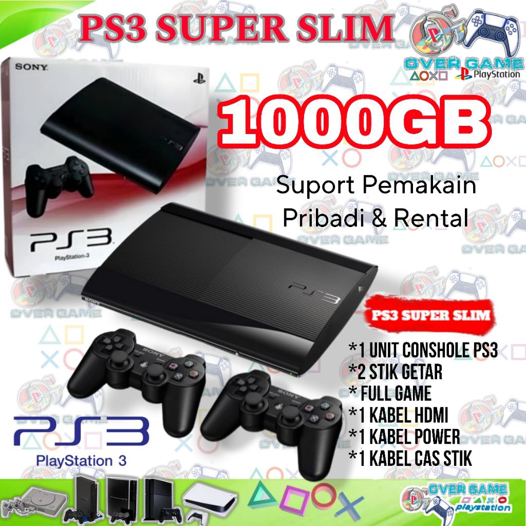 PS3 SUPER SLIM HFW HEN 500GB