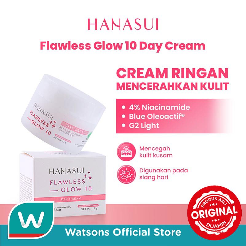Hanasui Flawless Glow 10 Day Cream 15g