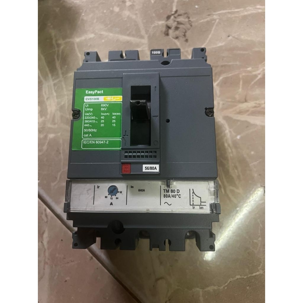 MCCB CVS100B 3P ORIGINAL SCHNEIDER