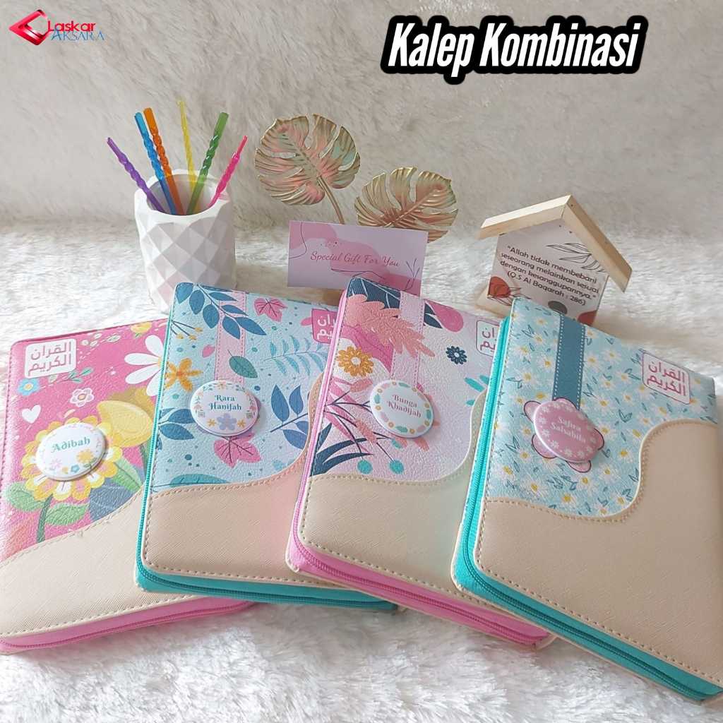 Laskaraksara - Quran Kalep Kombinasi / Variasi 3 / Al Quran Kaleb Resleting Gratis Custom Nama Alqur