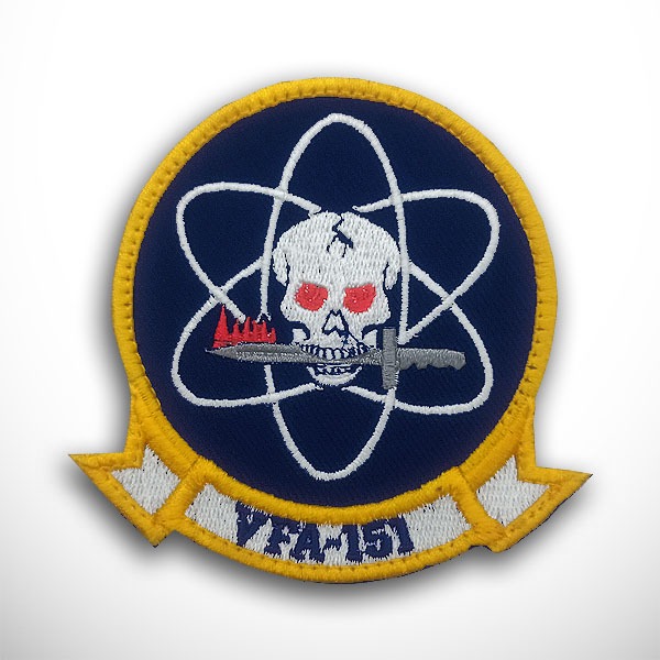 Patch VFA-151 Vigilantes US Navy Strike Fighter Squadron Bordir Logo Emblem Insignia VFA41 Patchwise
