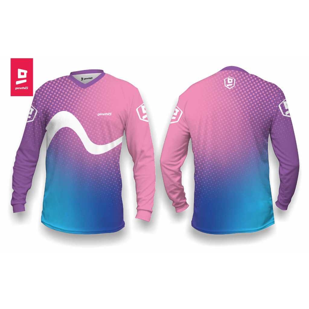 JERSEY SEPEDA DOWNHILL / MTB GENETHICS - JERSEY CUSTOM - DH25-014 - JERSEY DOWNHILL - JERSEY MTB - J