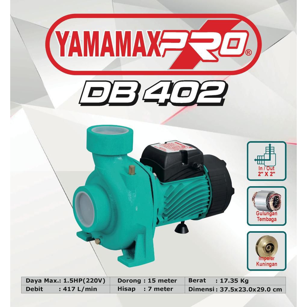 Pompa irigasi centrifugal yamamax pro DB 402