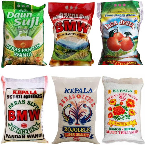 5 kg BERAS - Beras Premium Super Rojolele - Bunga - Kembang - BMW - Ramos Bandung