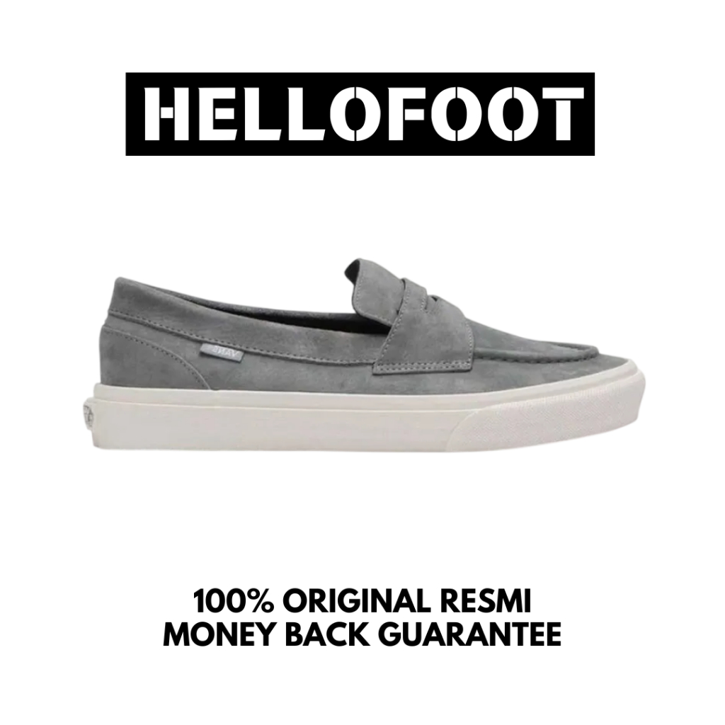 Sepatu Vans Loafer Suede Japan Grey Whisper [100% Original Resmi]