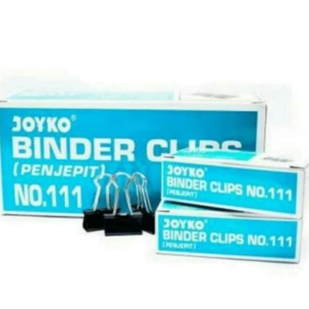 binder klip no.111 joyko penjepit kertas 1 pak 12pcs