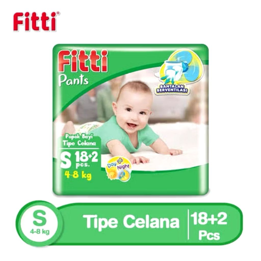 Fitti Pants Popok Bayi Tipe Celana Size M Isi 18+2pcs