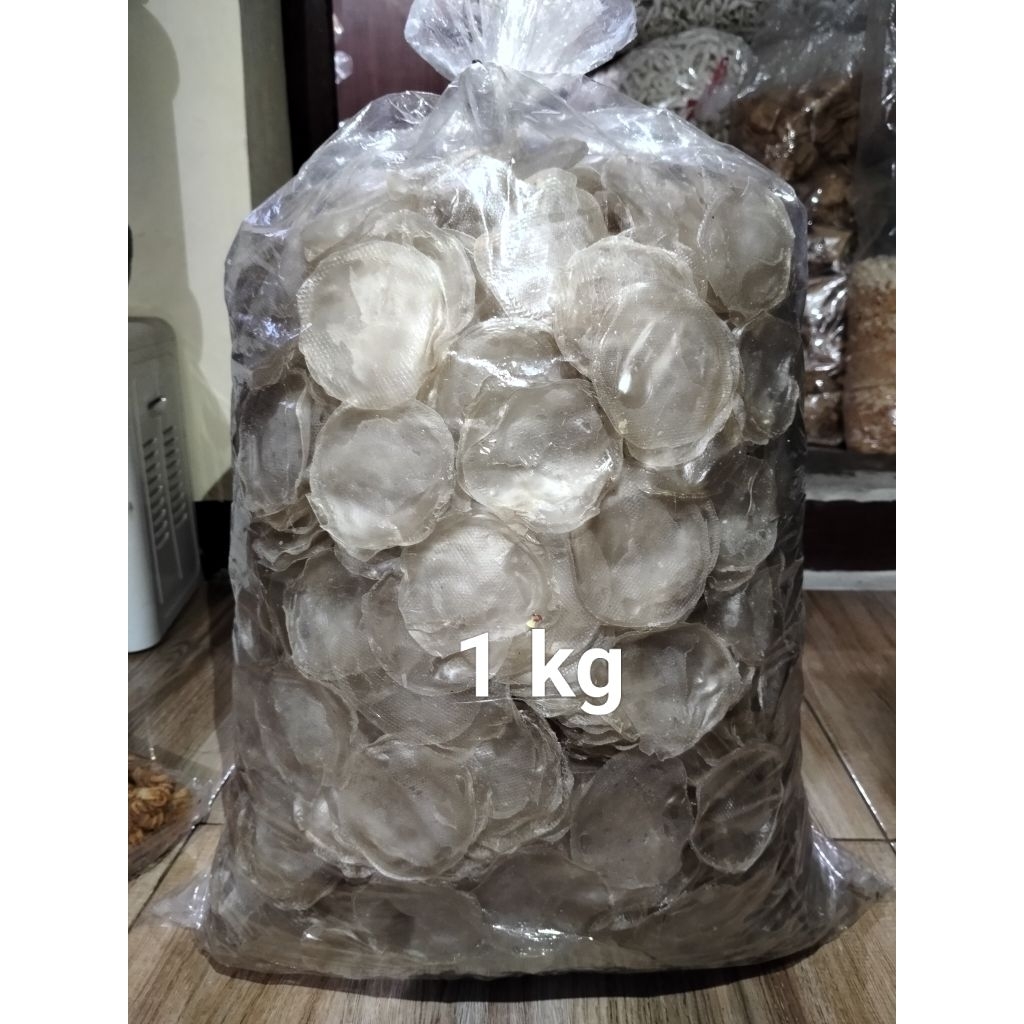 kerupuk elod mentah 1kg khas Ciparay Bandung/toping seblak