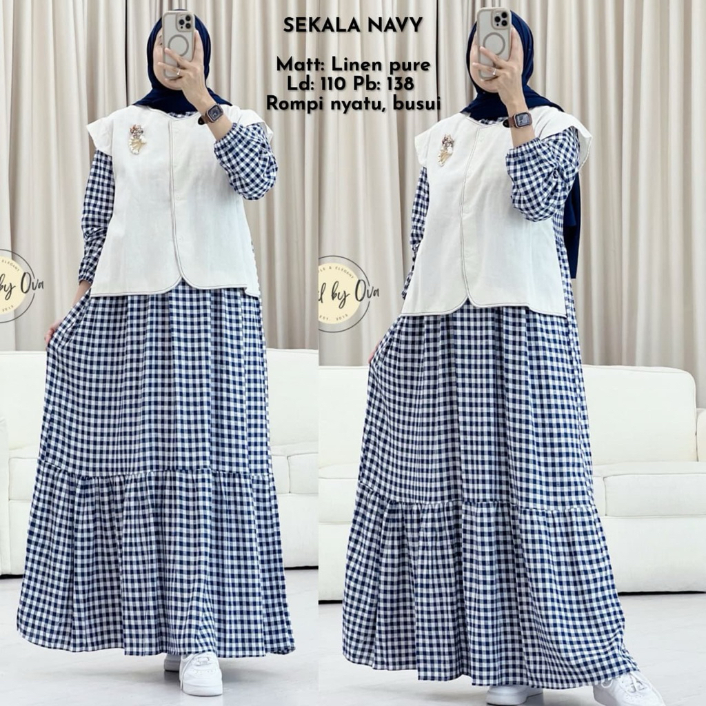 CANDARY SANDRYANA SEKALA AIDHA AQUINA AMINA DRESS ORI GAGIL by Ova ready