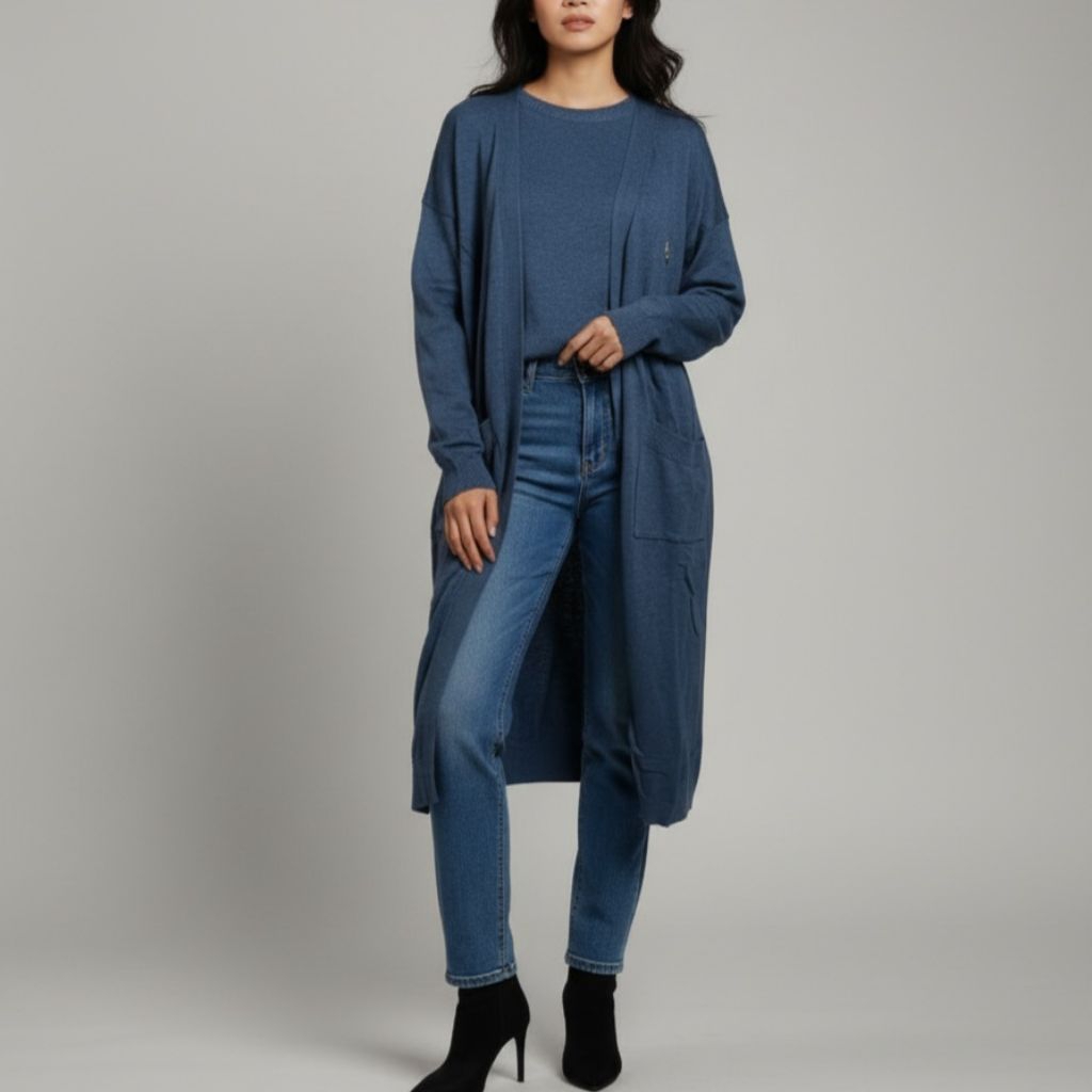 Preloved Jenna&Kaia Essentials Set Sweater & Cardigan Blue