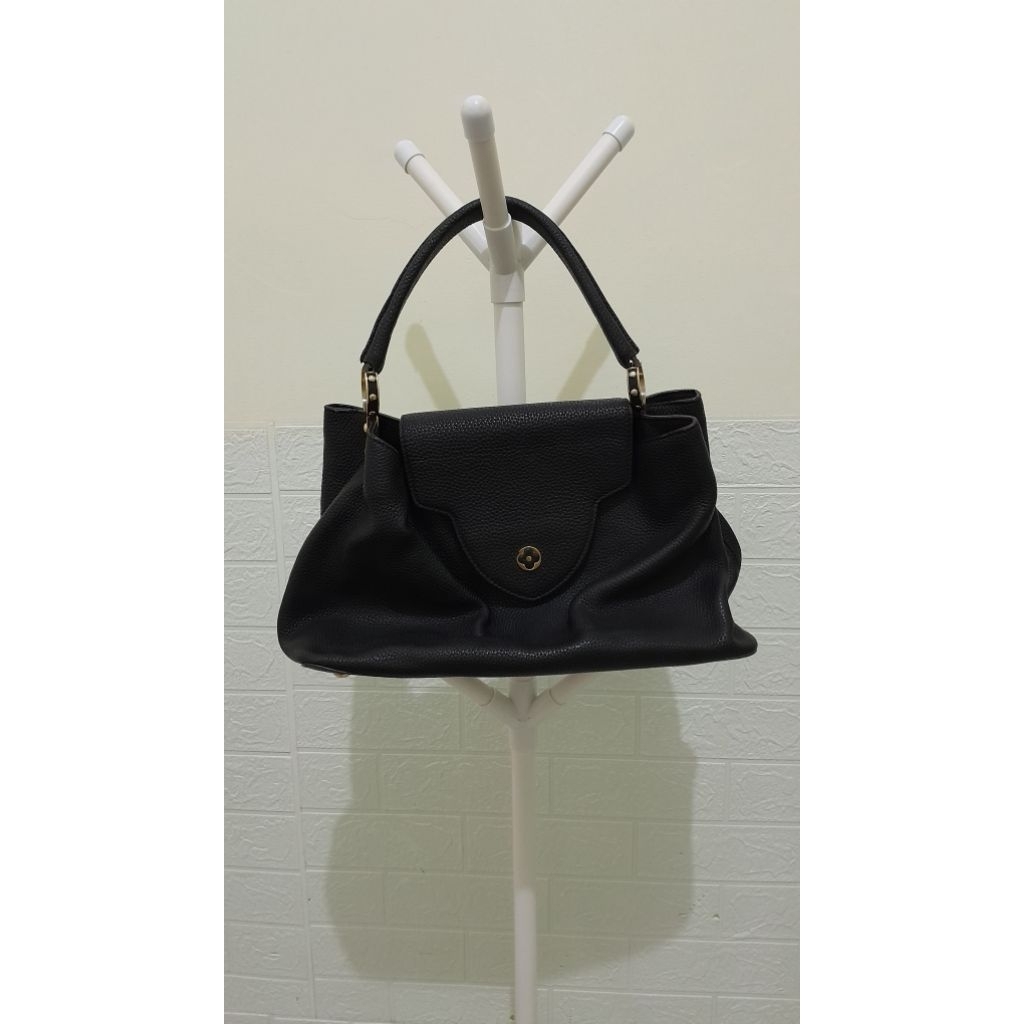 (PRELOVED) TAS WANITA LV LOUIS VUITTON CAPUCINES LEATHER BLACK KULAS / KULIT ASLI