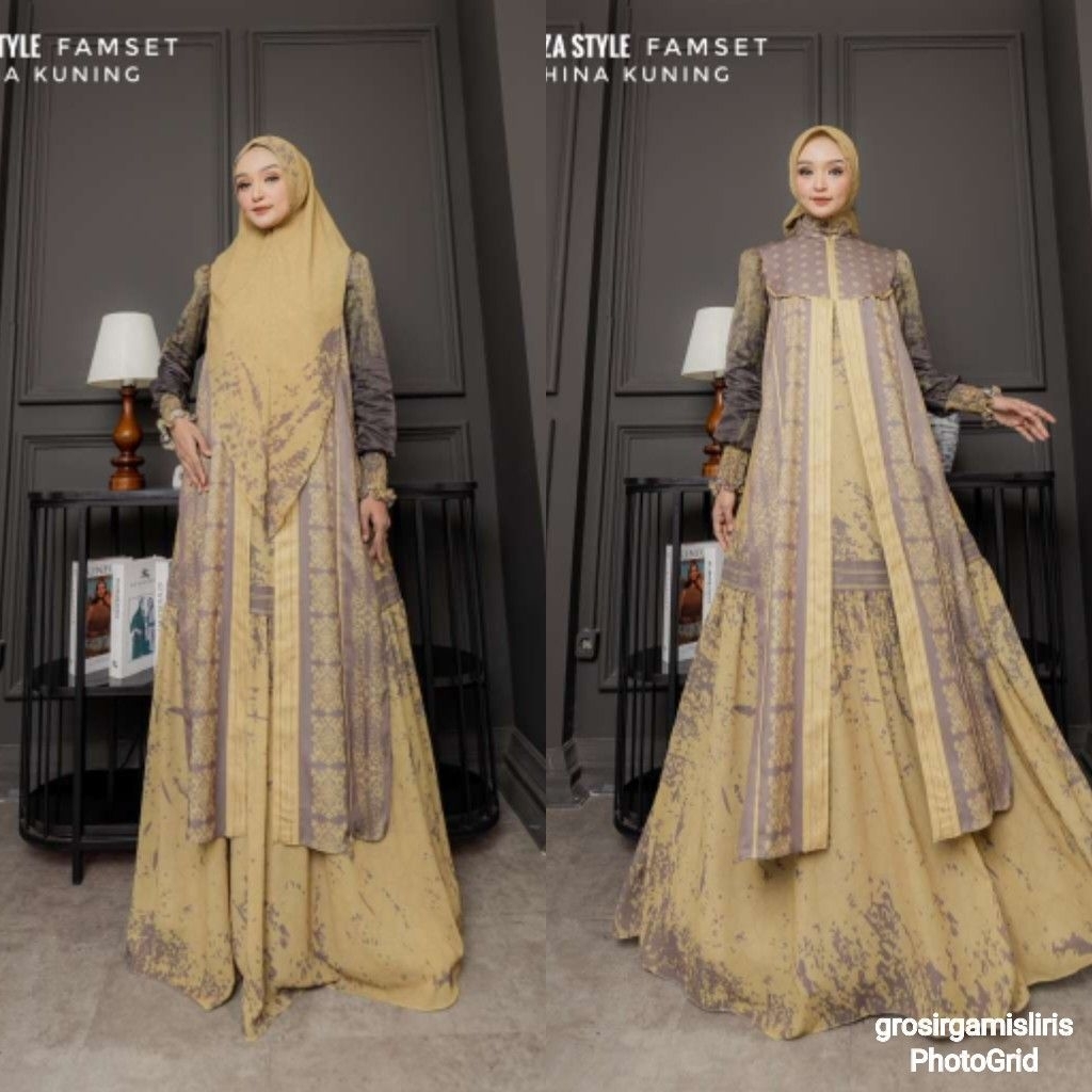 PAYDAY PROMO‼️ Gamis Abaya Haliza Ghina by Haliza Syar'i Haliza Style Gamis lebaran Gamis Idul Fitri