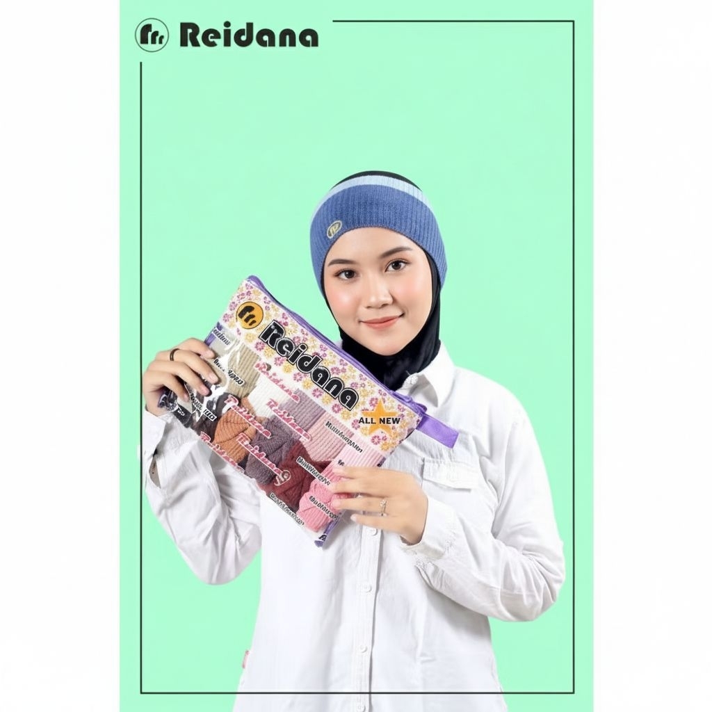 Bandana Bando Ciput Rajut Premium 2 Warna / Inner hijab / daleman hijab (REIDANA) -