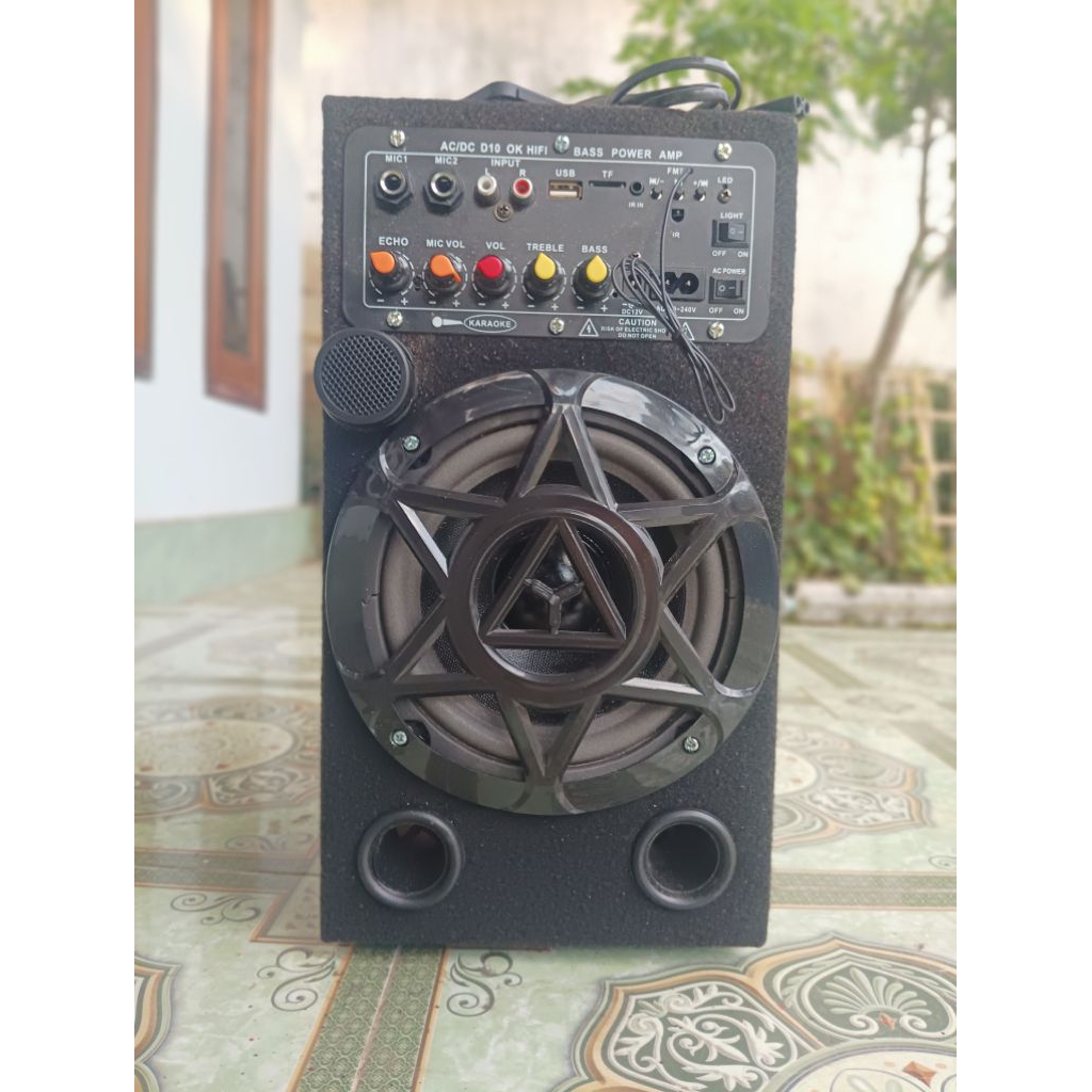 Speaker Aktif Super Bass 6 inch Mp3 Bluetooth Echo Reverb Karaoke Sound System Miniatur Audio Music 