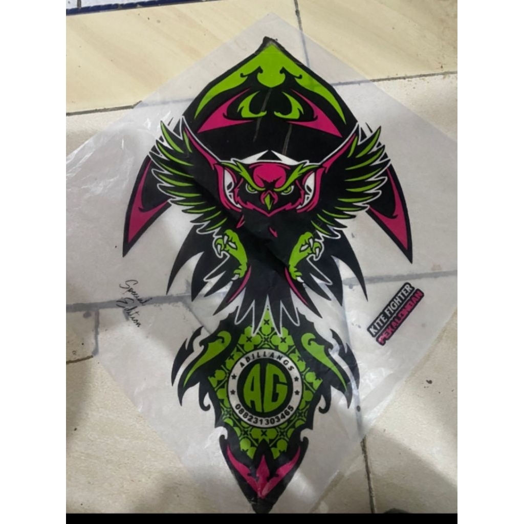 kertas layangan sukhoi 3 warna