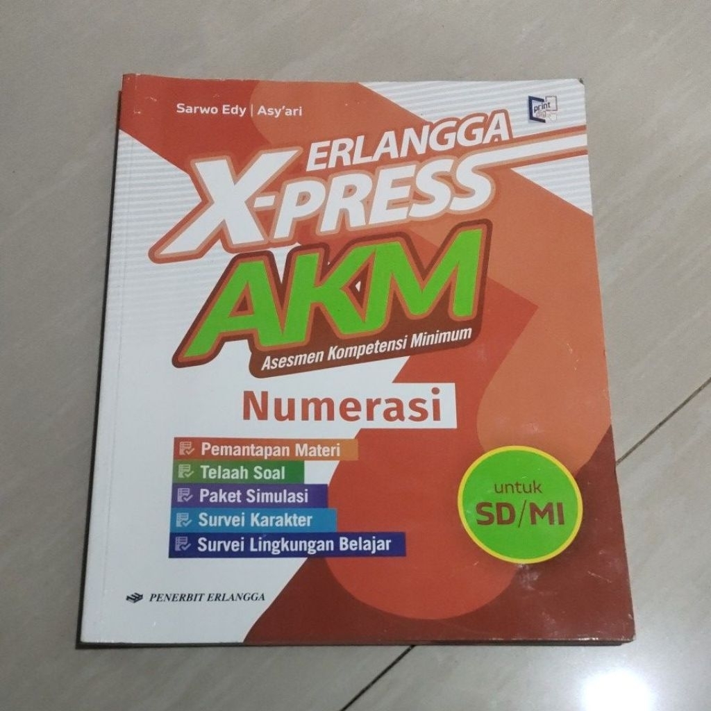 BUKU ORI BUKU XPRESS AKM NUMERASI SD PENERBIT ERLANGGA