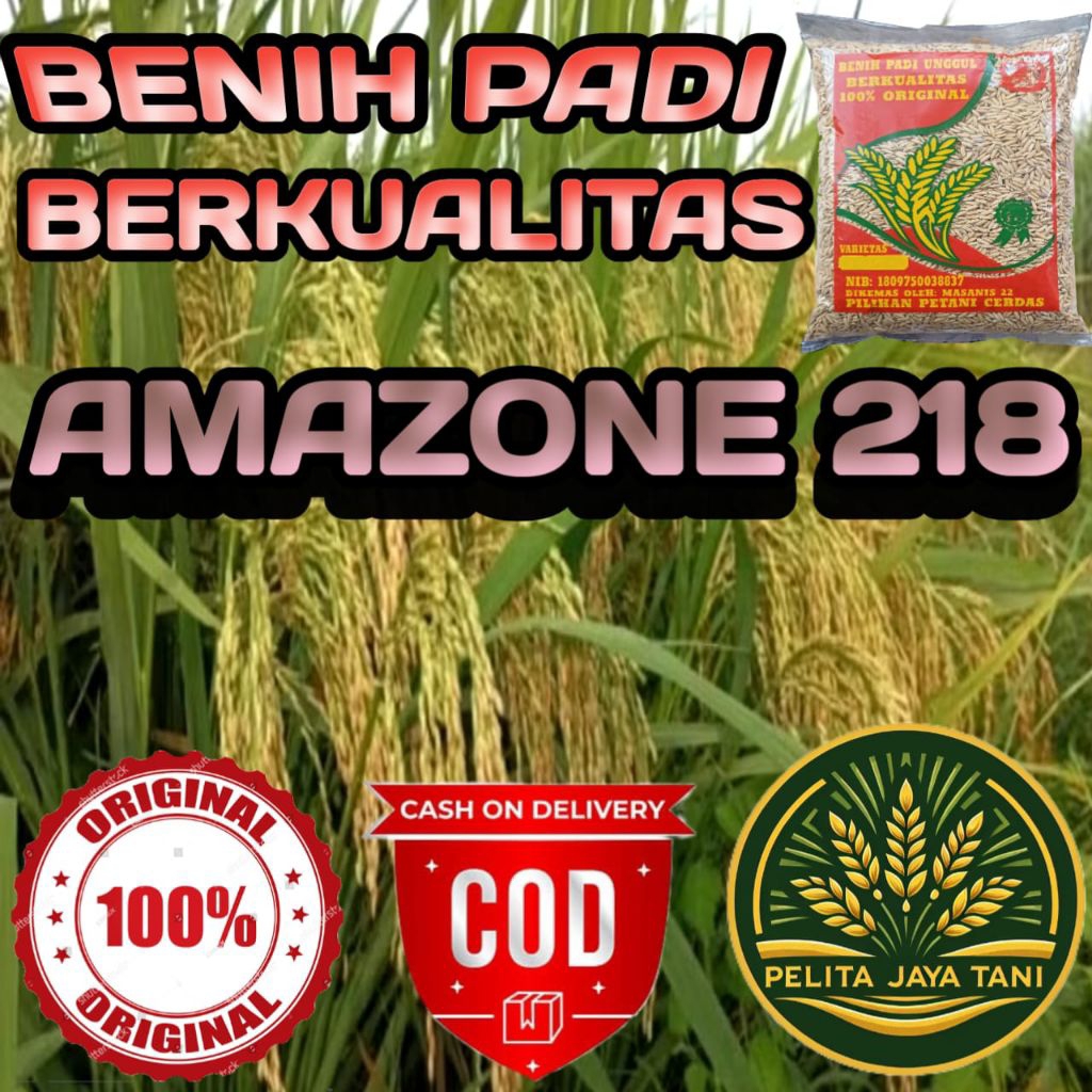 BENIH PADI AMAZONE 218 ORIGINAL KEMASAN 5KG